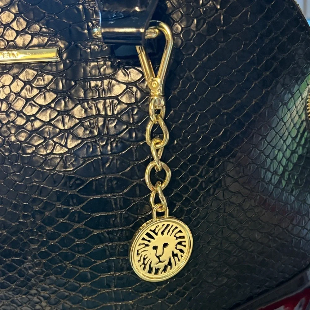Anne Klein Dome Satchel Faux Leather Handbag | EUC
